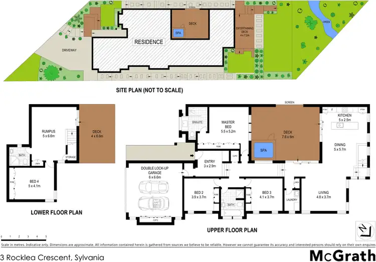 Floorplan of Homely house listing, 3 Rocklea Crescent, Sylvania NSW 2224