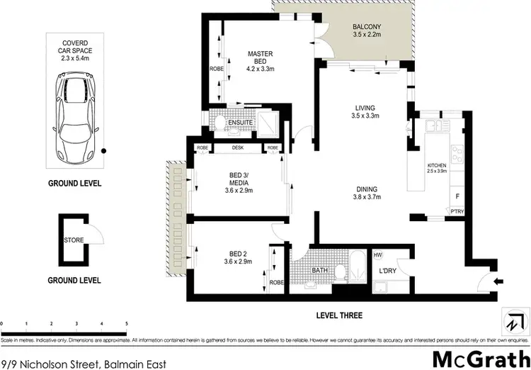 Floorplan of Homely apartment listing, 9/9 Nicholson Street, Balmain East NSW 2041