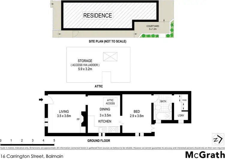 Floorplan of Homely house listing, 16 Carrington Street, Balmain NSW 2041