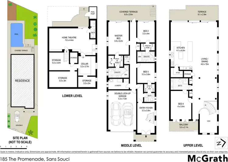 Floorplan of Homely house listing, 185 The Promenade, Sans Souci NSW 2219