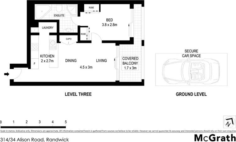 Floorplan of Homely apartment listing, 314/34 Alison Road, Randwick NSW 2031