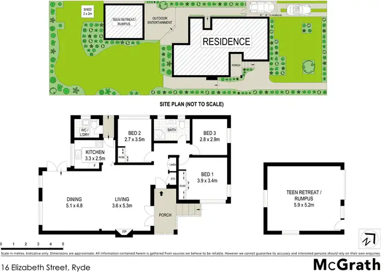 Floorplan of Homely house listing, 16 Elizabeth Street, Ryde NSW 2112
