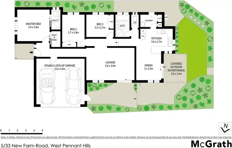 Floorplan of Homely villa listing, 5/33 New Farm Road, West Pennant Hills NSW 2125