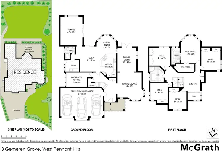 Floorplan of Homely house listing, 3 Gemeren Grove, West Pennant Hills NSW 2125