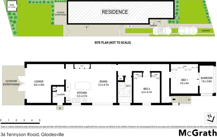 Floorplan of Homely house listing, 36 Tennyson Road, Gladesville NSW 2111