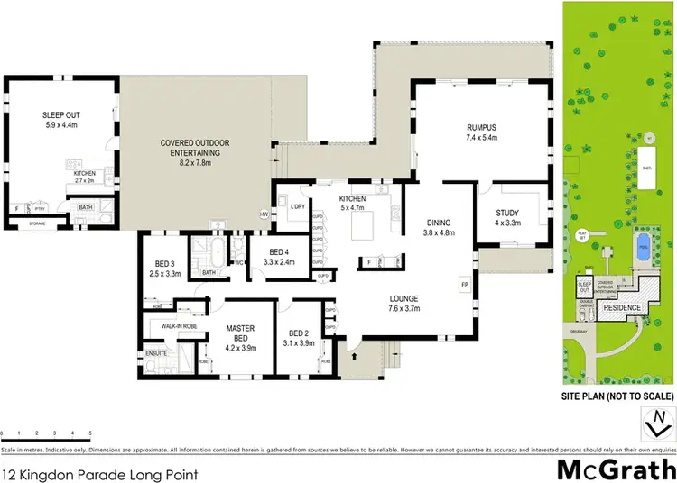Floorplan of Homely house listing, 12 Kingdon Parade, Long Point NSW 2564