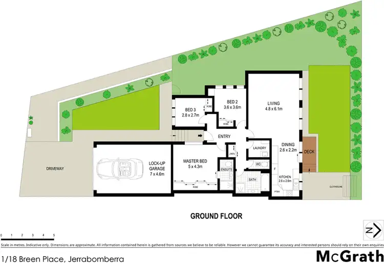 Floorplan of Homely townhouse listing, 1/18 Breen Place, Jerrabomberra NSW 2619