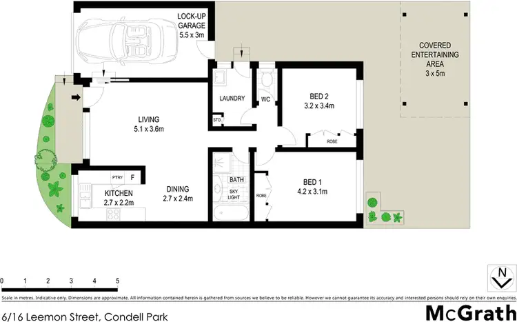 Floorplan of Homely villa listing, 6/16 Leemon Street, Condell Park NSW 2200