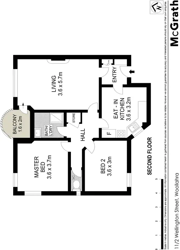 Floorplan of Homely apartment listing, 11/2 Wellington Street, Woollahra NSW 2025