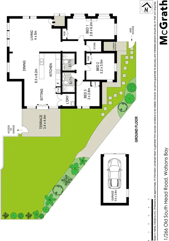 Floorplan of Homely apartment listing, 1/266 Old South Head Road, Watsons Bay NSW 2030