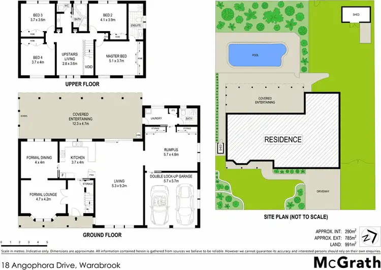 Floorplan of Homely house listing, 18 Angophora Drive, Warabrook NSW 2304