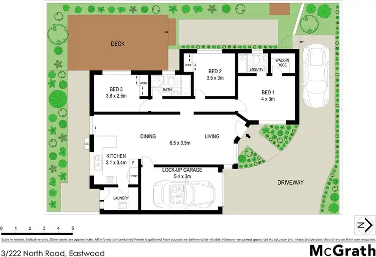 Floorplan of Homely villa listing, 3/222 North Road, Eastwood NSW 2122