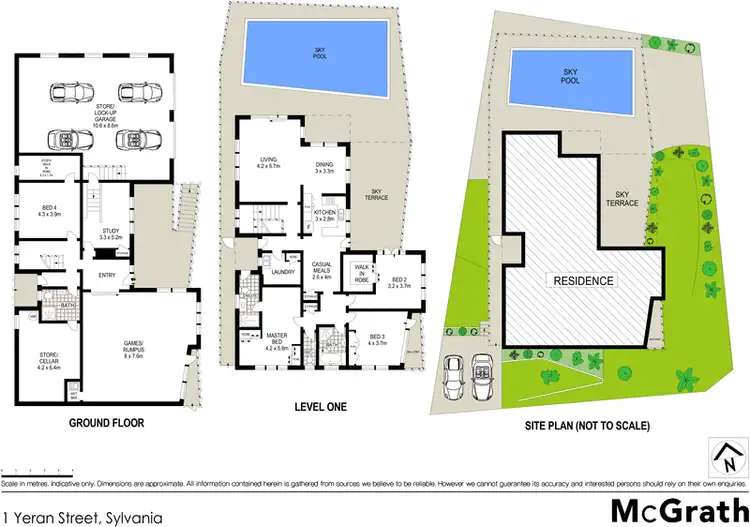 Floorplan of Homely house listing, 1 Yeran Street, Sylvania NSW 2224