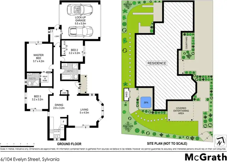 Floorplan of Homely villa listing, 6/104 Evelyn Street, Sylvania NSW 2224