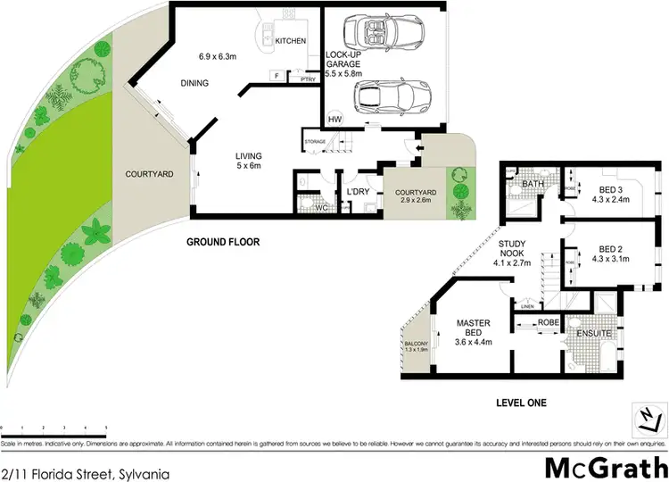 Floorplan of Homely townhouse listing, 2/11 Florida Street, Sylvania NSW 2224