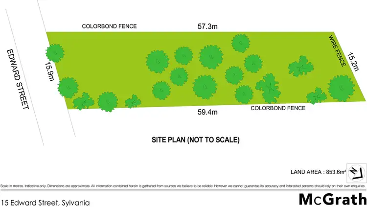 Floorplan of Homely land listing, 15 Edward Street, Sylvania NSW 2224