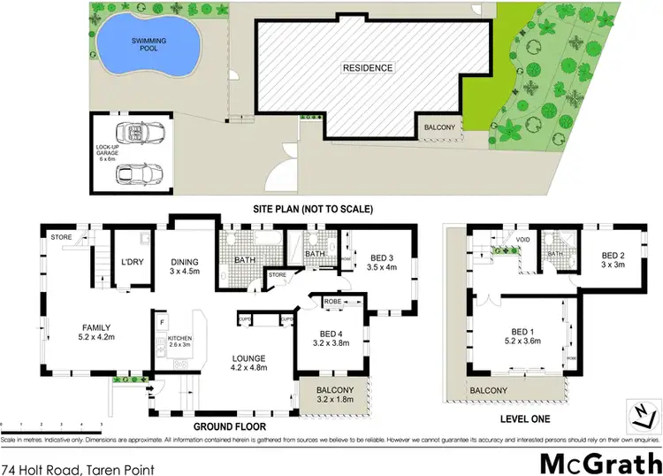 Floorplan of Homely house listing, 74 Holt Road, Taren Point NSW 2229