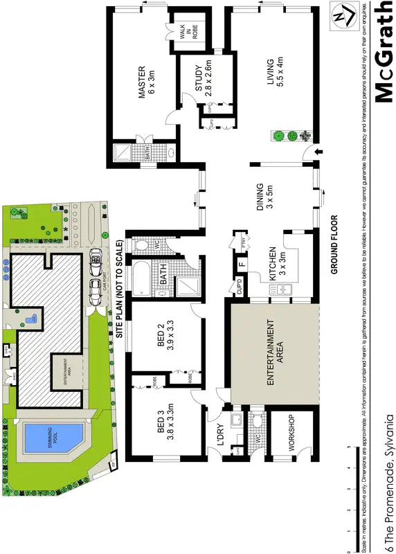Floorplan of Homely house listing, 6 The Promenade, Sylvania NSW 2224