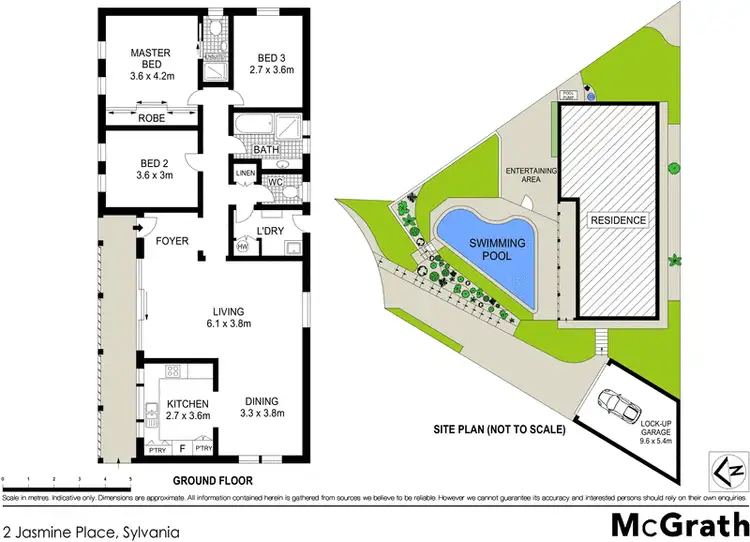 Floorplan of Homely house listing, 2 Jasmine Place, Sylvania NSW 2224