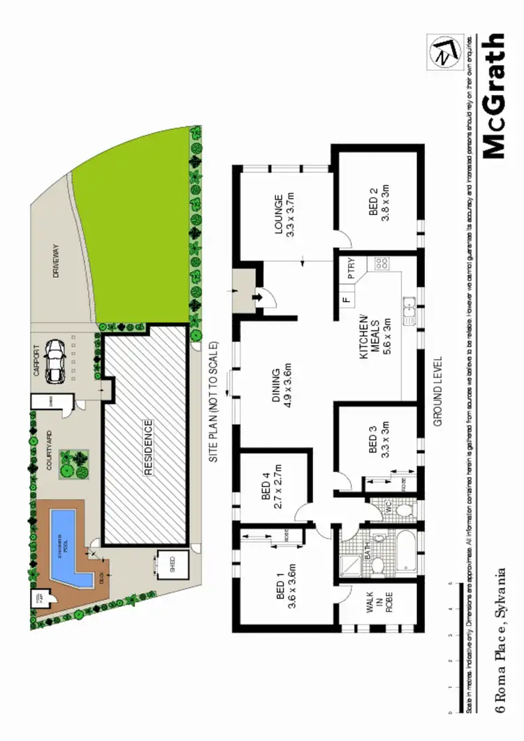 Floorplan of Homely house listing, 6 Roma Place, Sylvania NSW 2224