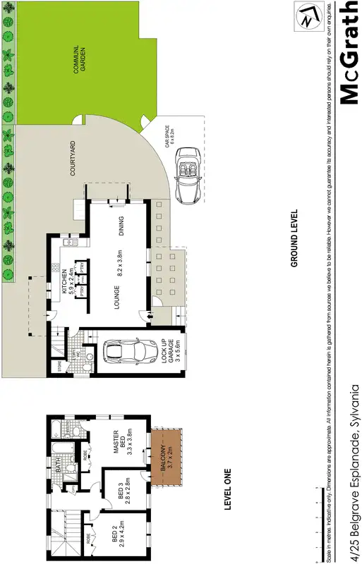 Floorplan of Homely townhouse listing, 4/25 Belgrave Esplanade, Sylvania NSW 2224