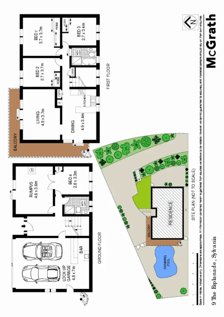 Floorplan of Homely house listing, 9 The Esplanade, Sylvania NSW 2224
