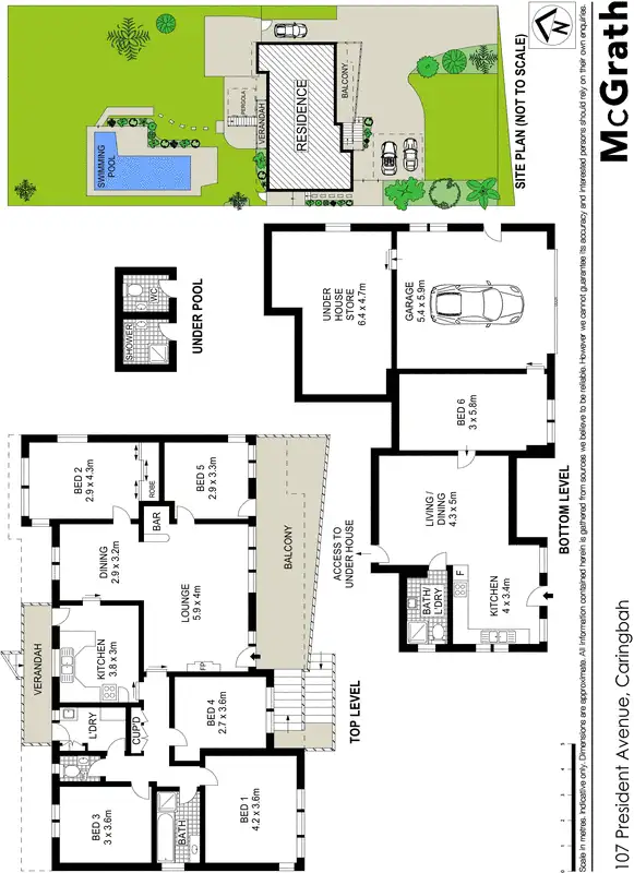 Floorplan of Homely house listing, 107 President Avenue, Caringbah NSW 2229