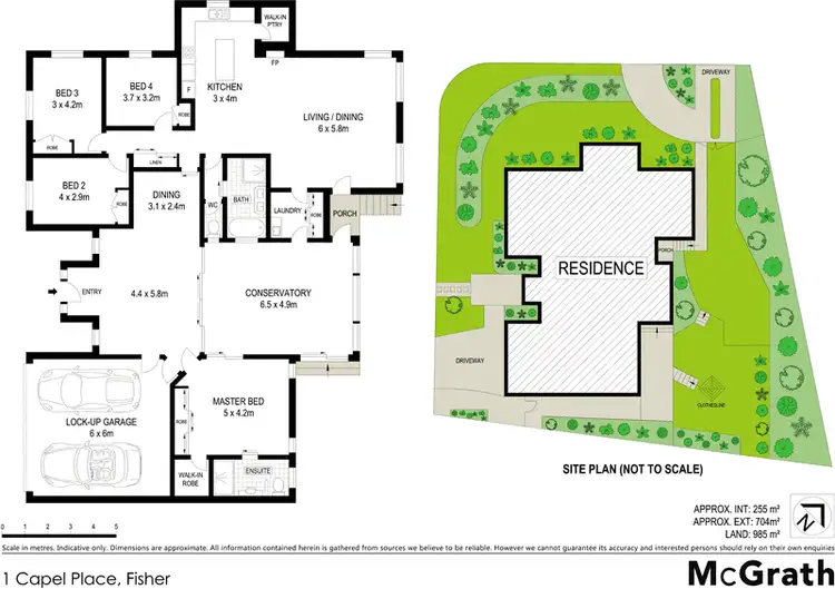 Floorplan of Homely house listing, 1 Capel Place, Fisher ACT 2611