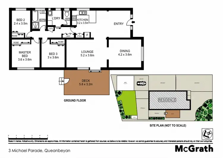 Floorplan of Homely house listing, 3 Michael Parade, Queanbeyan NSW 2620