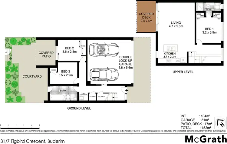 Floorplan of Homely townhouse listing, 31/7 Figbird Crescent, Buderim QLD 4556