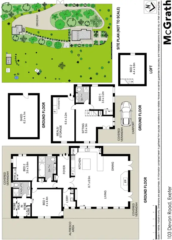 Floorplan of Homely rural property listing, 103 Devon Road, Exeter NSW 2579