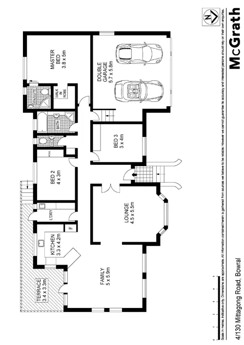 Floorplan of Homely townhouse listing, 4/130 Mittagong Road, Bowral NSW 2576