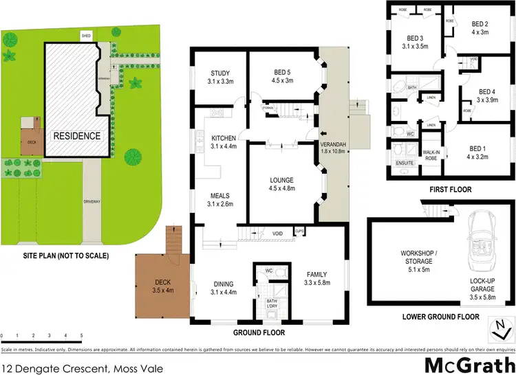 Floorplan of Homely house listing, 12 Dengate Crescent, Moss Vale NSW 2577
