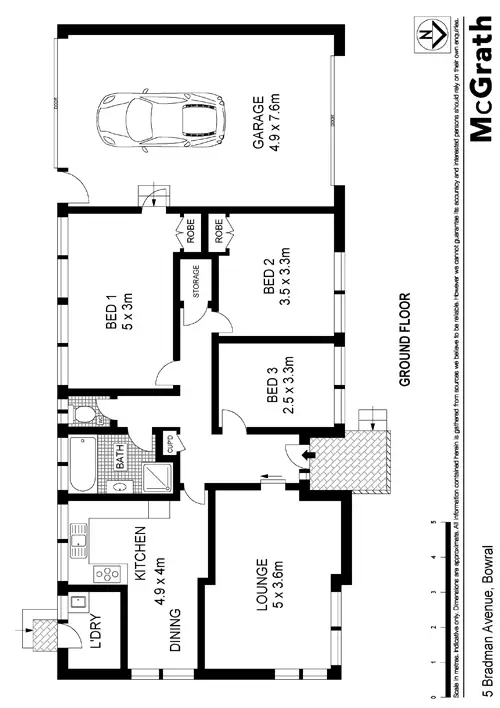 Floorplan of Homely house listing, 5 Bradman Avenue, Bowral NSW 2576