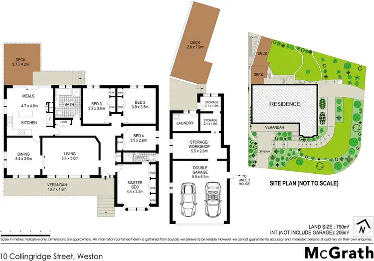 Floorplan of Homely house listing, 10 Collingridge Street, Weston ACT 2611