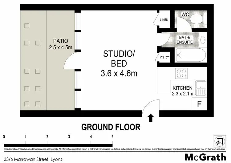 Floorplan of Homely apartment listing, 33/6 Marrawah Street, Lyons ACT 2606