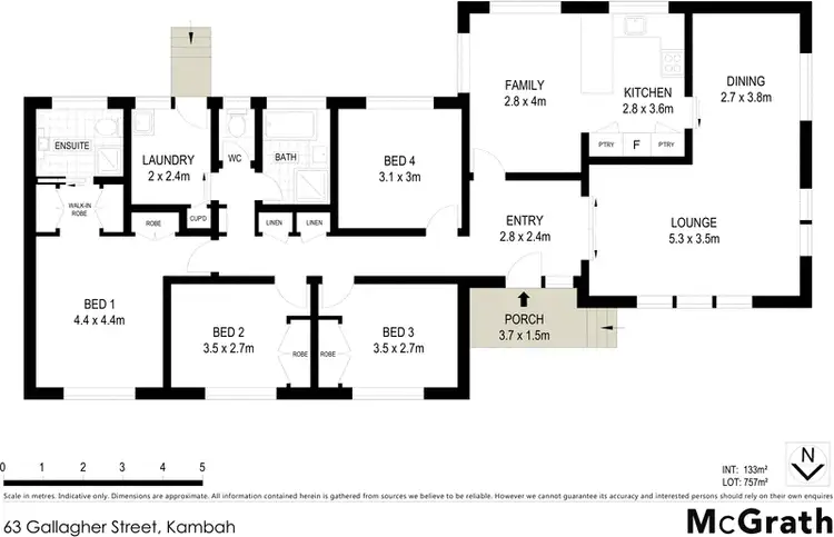 Floorplan of Homely house listing, 63 Gallagher Street, Kambah ACT 2902