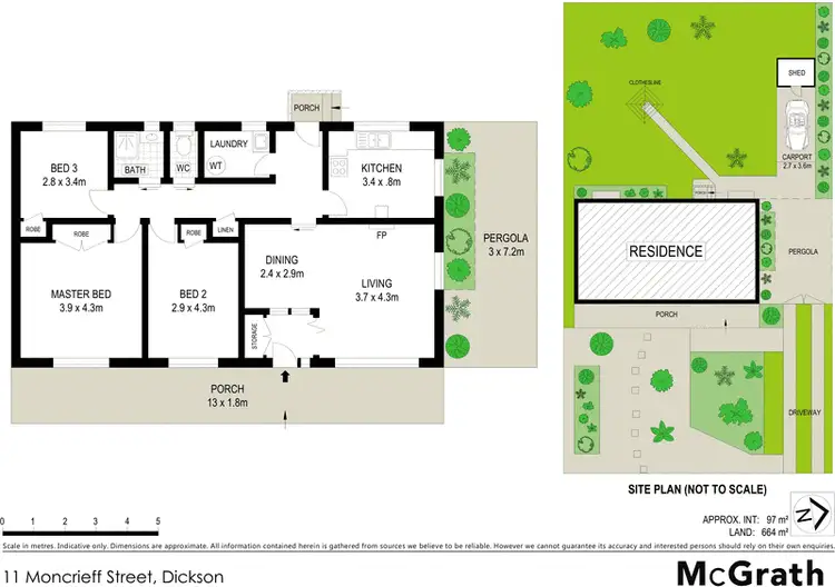 Floorplan of Homely house listing, 11 Moncrieff Street, Dickson ACT 2602