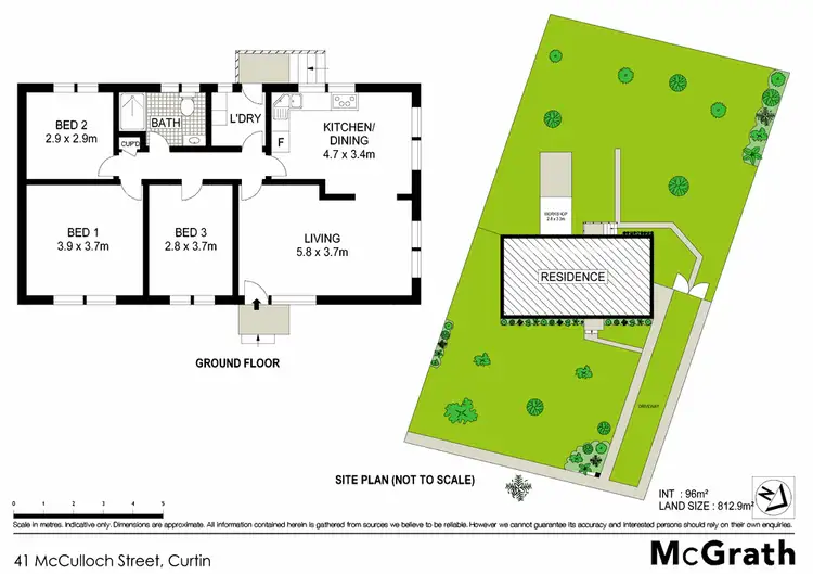 Floorplan of Homely house listing, 41 McCulloch Street, Curtin ACT 2605
