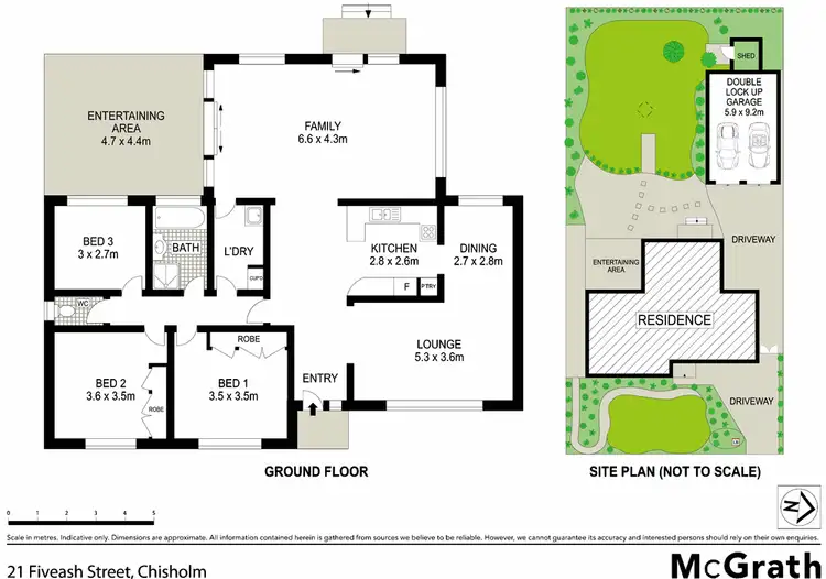 Floorplan of Homely house listing, 21 Fiveash Street, Chisholm ACT 2905