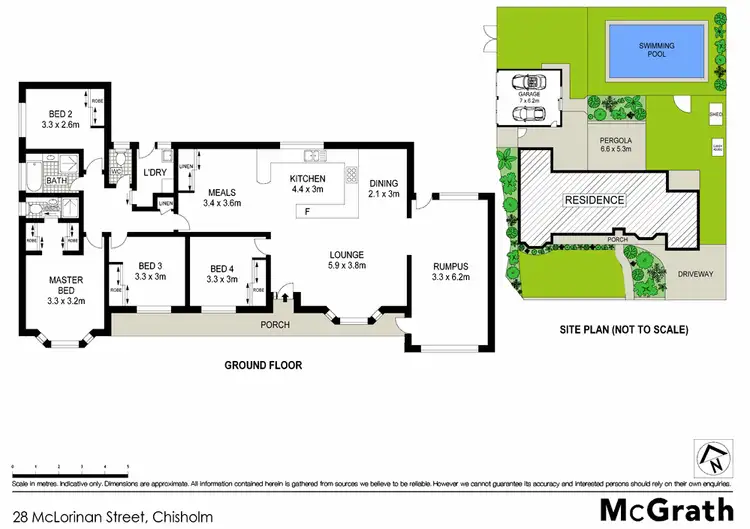 Floorplan of Homely house listing, 28 McLorinan Street, Chisholm ACT 2905