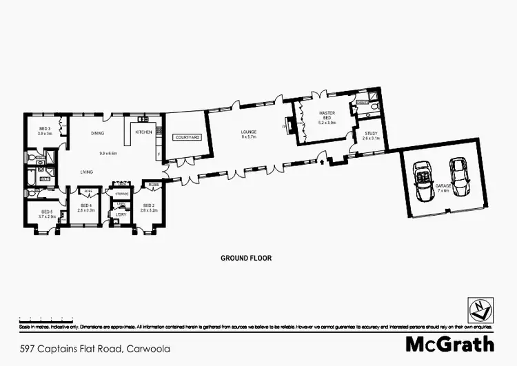 Floorplan of Homely house listing, 597 Captains Flat Road, Carwoola NSW 2620