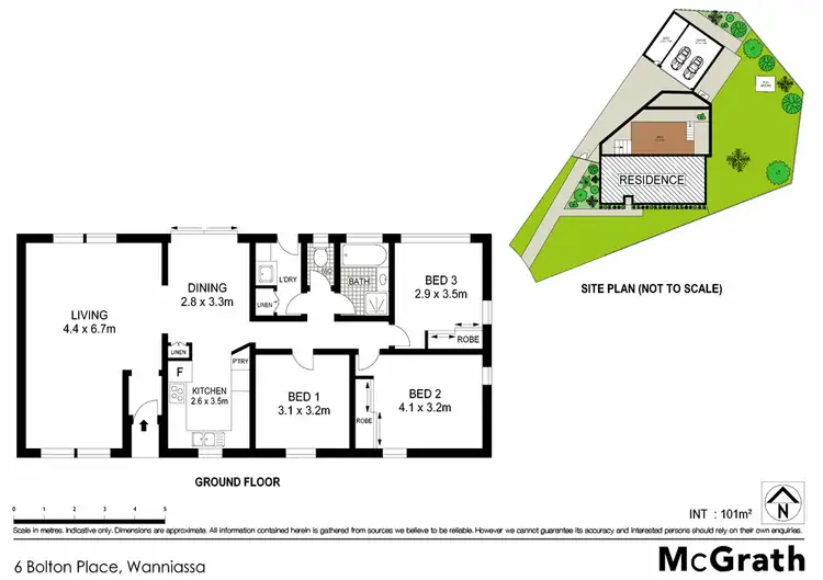 Floorplan of Homely house listing, 6 Bolton Place, Wanniassa ACT 2903