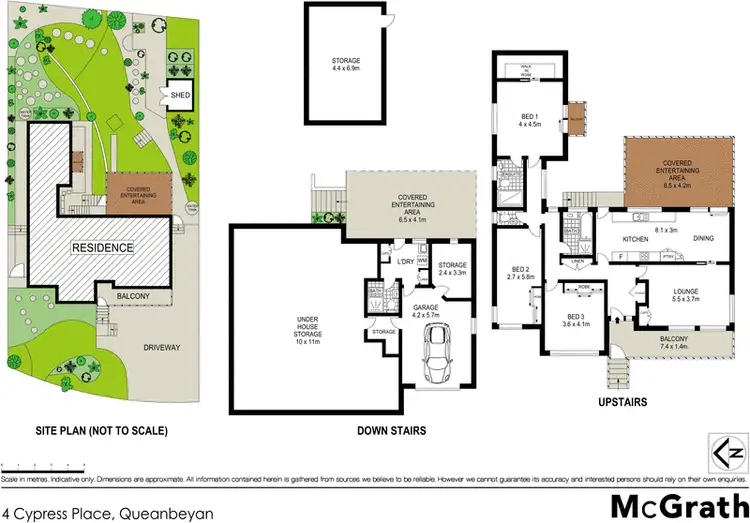 Floorplan of Homely house listing, 4 Cypress Place, Queanbeyan NSW 2620