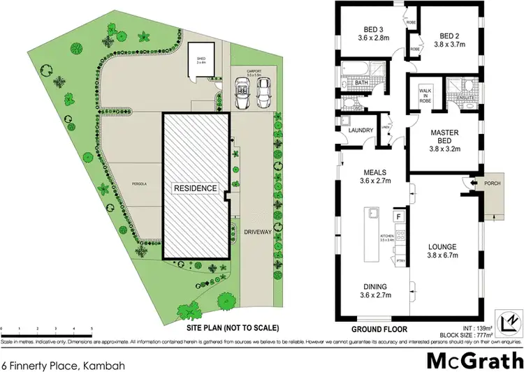 Floorplan of Homely house listing, 6 Finnerty Place, Kambah ACT 2902