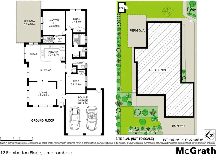 Floorplan of Homely house listing, 12 Pemberton Place, Jerrabomberra NSW 2619