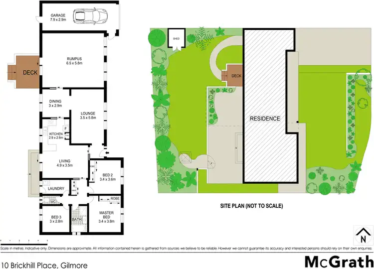 Floorplan of Homely house listing, 10 Brickhill Place, Gilmore ACT 2905