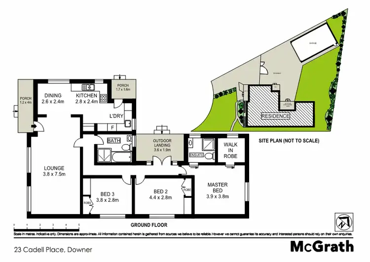 Floorplan of Homely house listing, 23 Cadell Place, Downer ACT 2602
