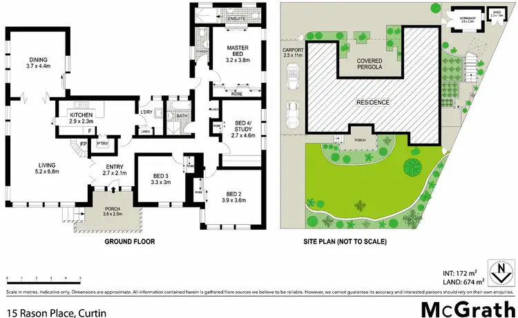 Floorplan of Homely house listing, 15 Rason Place, Curtin ACT 2605