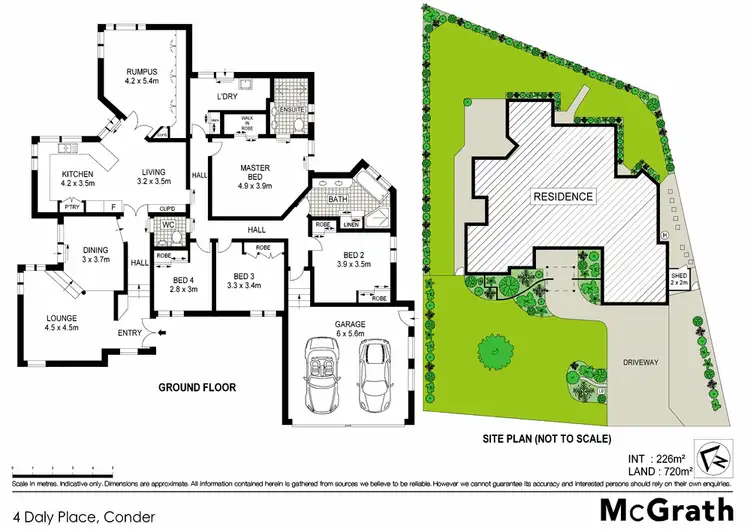 Floorplan of Homely house listing, 4 Daly Place, Conder ACT 2906